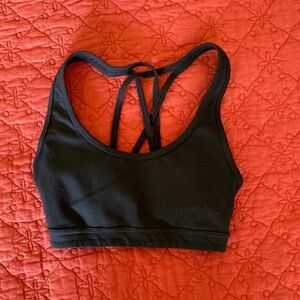 EXP black sports bra